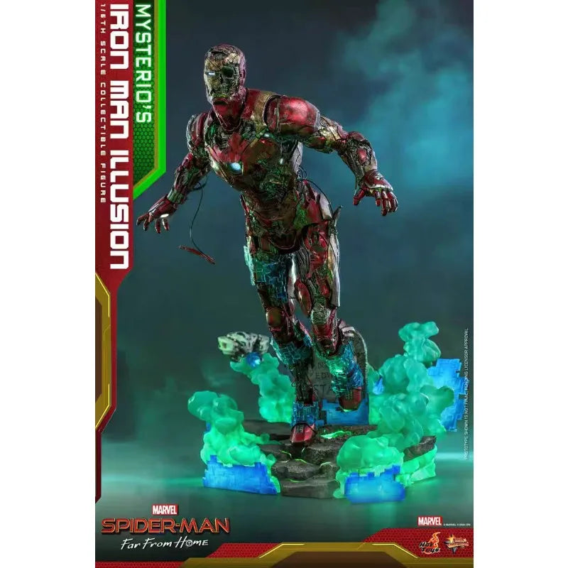 Original Hot Toys MARVEL MMS580 Mysterio's Iron Man Illusion Spider-Man Far From Home Anime Figure Toys Models Collection