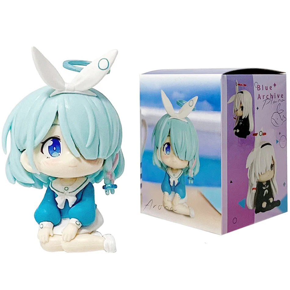 Christmas 7.5cm Blue Archive Game ambitus Plana/Arona Q version Model Action Figures PVC cute exquisite Collection Birthday gift