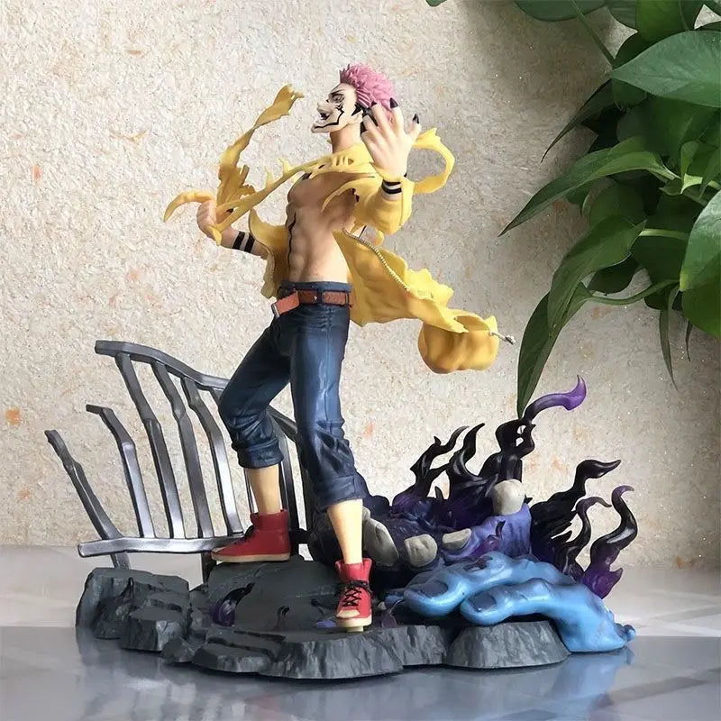 28cm 11 inch Anime Ryomen Sukuna Figures Pvc Statue Desktop Ornamen Collection Statue Model Decoration Room Desk Toys Children G