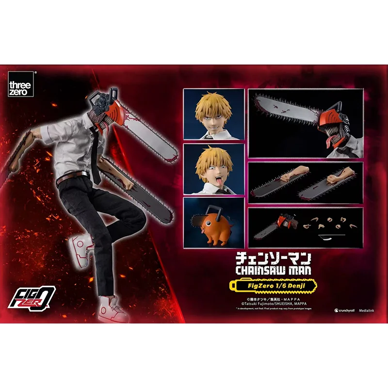 Orignal 3A Threezero FigZero 1/6 Chainsaw Man Denji Makima Aki Hayakawa Power In Stock Anime Collection Figures Model Toys ﻿