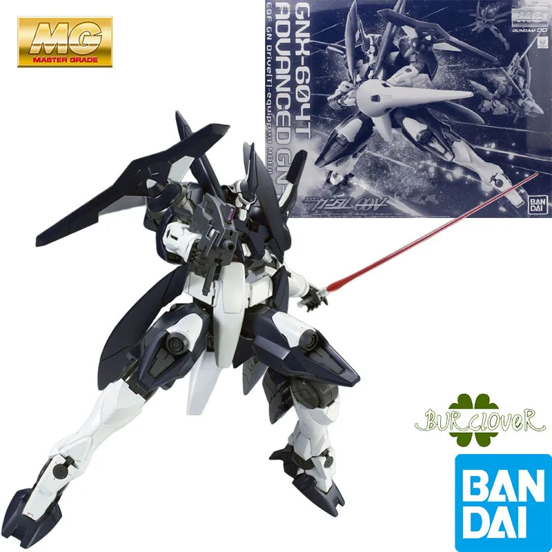 Bandai Original MG Advanced GN-X GNX-604T 1/100 Anime Actionfigur Montagemodell Spielzeug Sammlermodell Ornamente Geschenke für Kinder