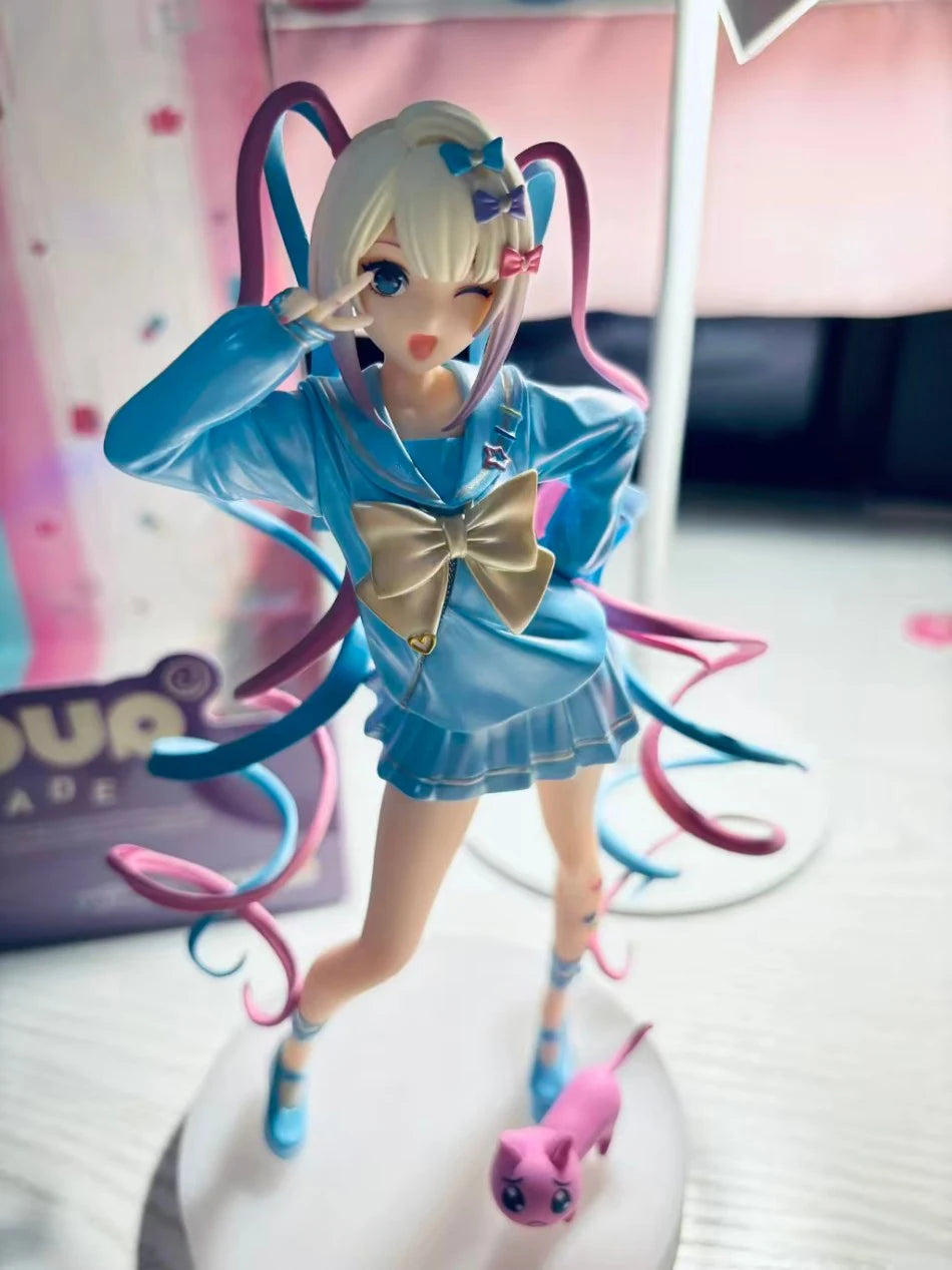 HOT! Aixlan NEEDY GIRL OVERDOSE Figure Rain KAnge PVC Action Figure Amine Adult Anime Girl Statue Collectible Figurine Toys Gift