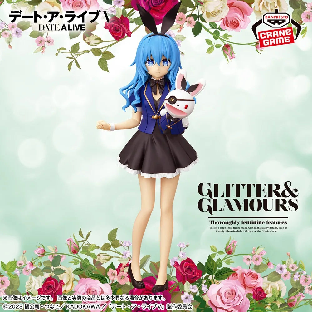 In Stock Bandai Original Genuine Banpresto Anime DATE A LIVE Glitter&Glamours Yoshino 20cm Collections Model Toy Figures Gift