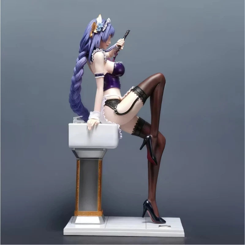 New 41.5cm Anime Genshin Bathroom Impact Figure Raiden Shogun Action Figures Pvc Statue Model Collection Toys Gifts Fans