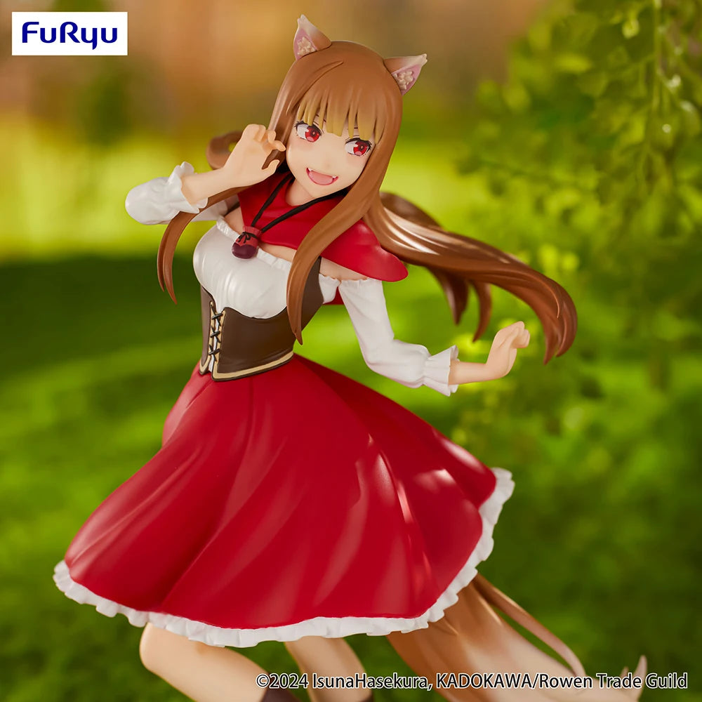In Stock Original Furyu Trio-Try-It Figure Anime Spice and Wolf: Merchant Meets The Wise Wolf Holo Akazukin Ver. Kawaii Figures