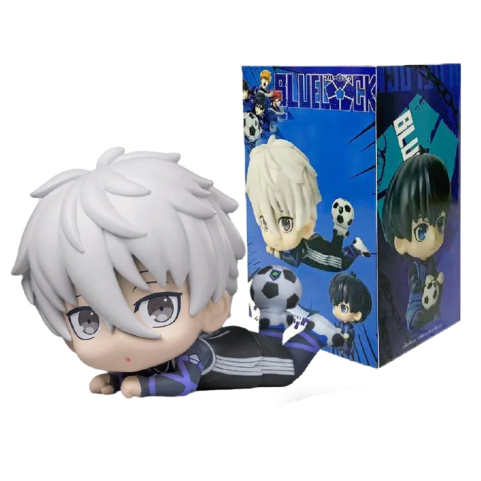 BLUE LOCK Action Figures Isagi Yoichi Nagi Seishiro Anime Figure Q Version Figurine PVC Collectible Model Kids Doll Toys Gifts