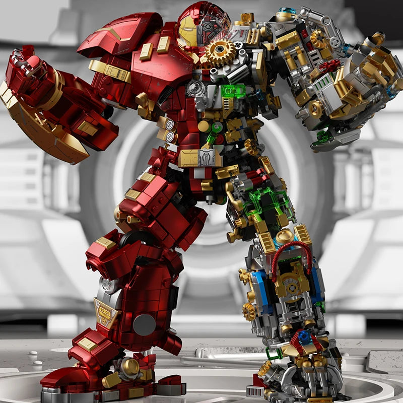 2700+pcs Iron Heroes Blocks Action Figures Mark Building Sets Buster Mech DIY Brick Collectible Toys for Boys Adult Kids Gifts