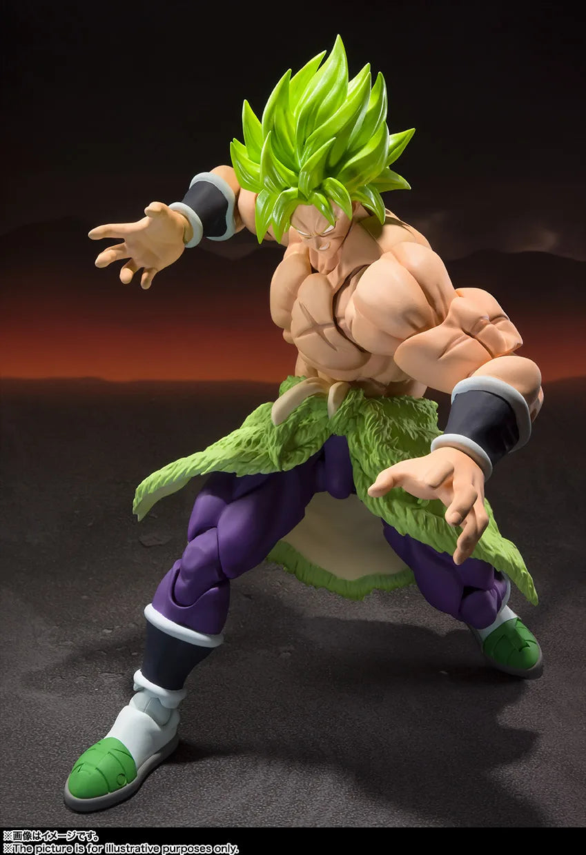 In stock Bandai S.H.Figuarts Super Saiyan Broly Full Power Dragon Ball Super Broly  Figures Anime Model Genuine Boxed Toy Gift