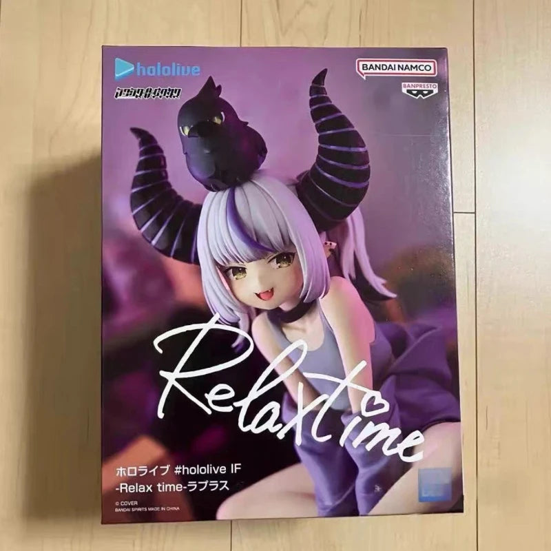 In Stock Original Bandai Banpresto Relax Time Hololive La+ Darknesss Kawaii Anime Loli Girls Figures Model Toys Decoration Gift