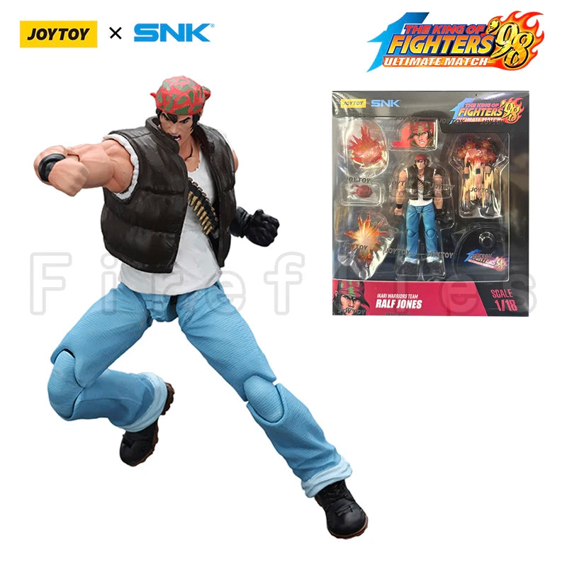 1/18 JOYTOY Action Figure SNK KOF'98UM Ikari Warriors Team Anime Model Toy