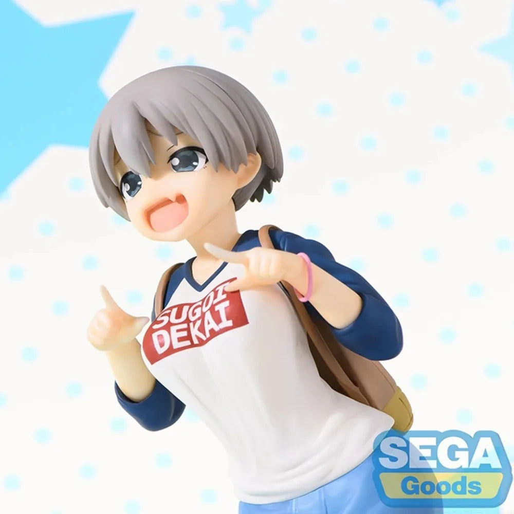 In Stock SEGA Original Genuine Super Premium Figure Anime Uzaki-chan Wa Asobitai! Uzaki Hana 17cm Collection Model Toy Figures