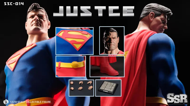 SSR Original Toys SSC-013 SSC-014 1/6 Justice Knight, Righteous Savior, Batman, Superman, Anime Collectible Action Figure Toys