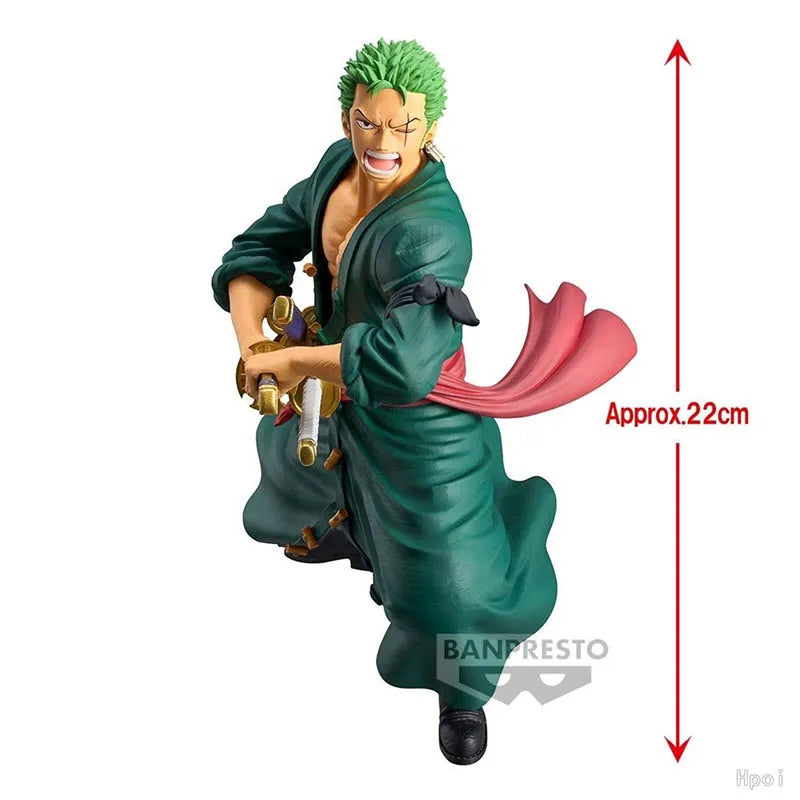 In Stock Original Bandai Banpresto One Piece Grandista Roronoa Zoro Anime Figures Model Decorative Ornaments Boys gift
