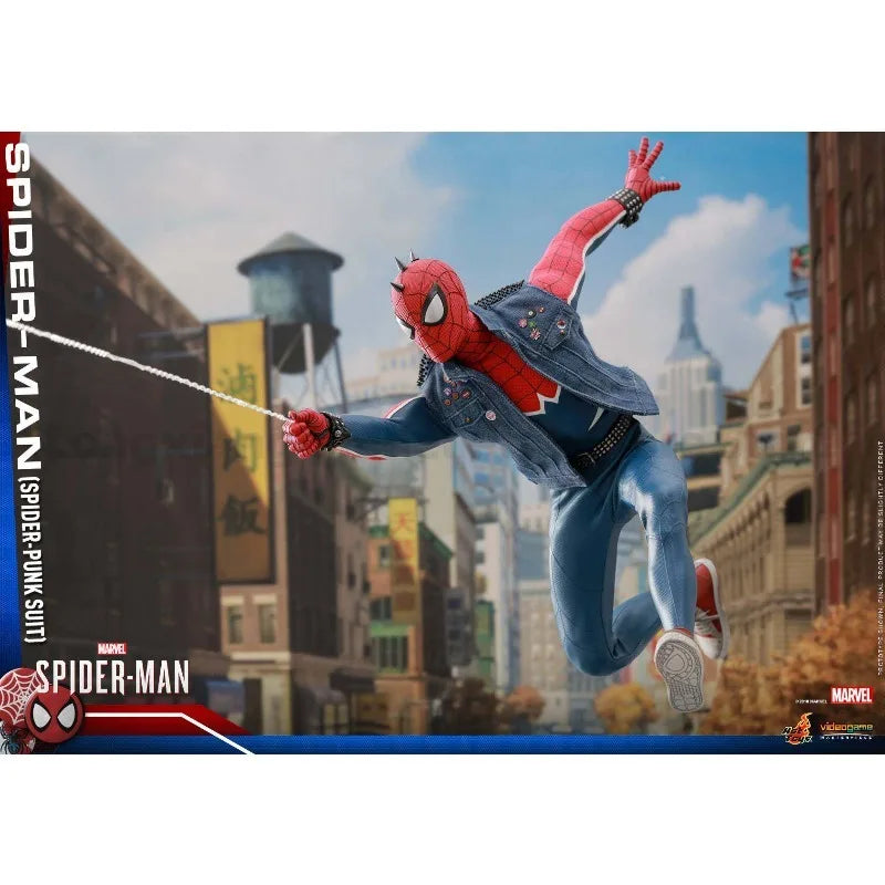 In Stock HT 1/6 VGM32 PS4 Game Version Spider-Man Spider-Man Punk Suit Action Figure Model Gift Collection
