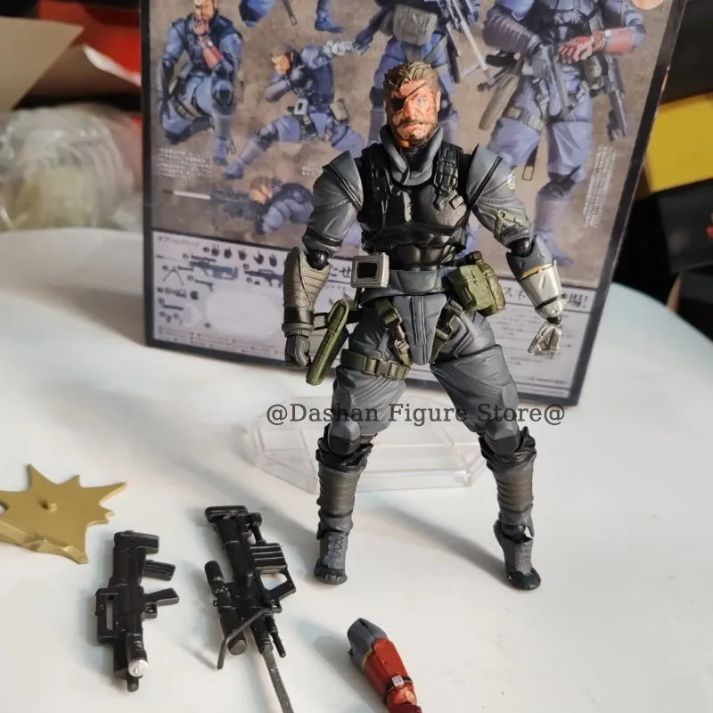 Kaiyodo Metal Gear Solid Venom Snake Action Figure Revoltech The Phantom Pain Snake Figurine PVC Movable Collection Model Toys