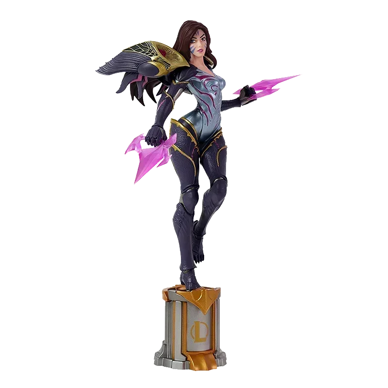 Original League of Legends Jinx Figur Arcane 2 Anime Figuren Spielperipherie Schreibtischdekoration Ornament Kindergeschenk 3D-Stiftspielzeug