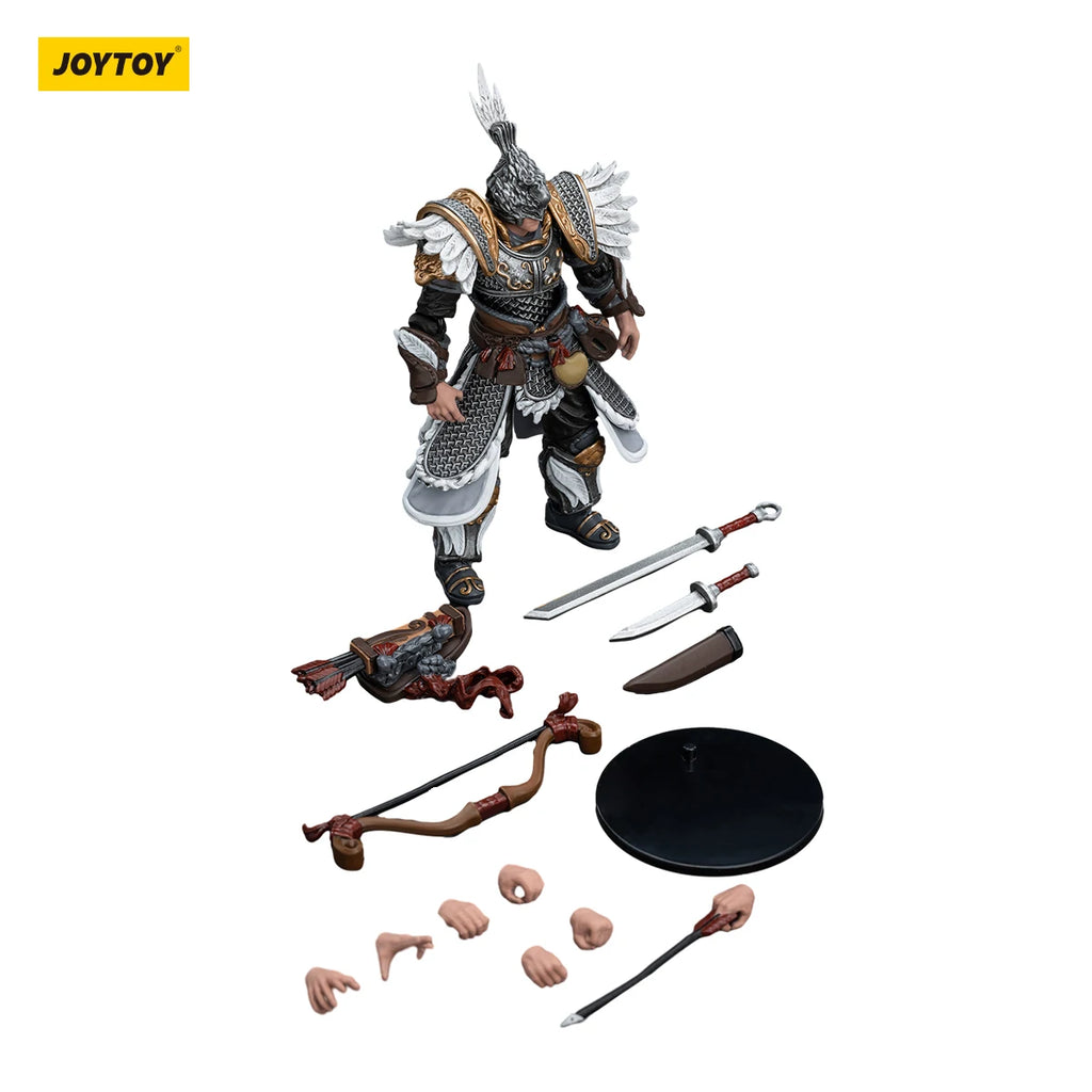 JOYTOY 1/18 Action Figures 10.8cm Anime Dark Source JiangHu Northern Hanland Empire White Feather Snowfield Archery Cavalry