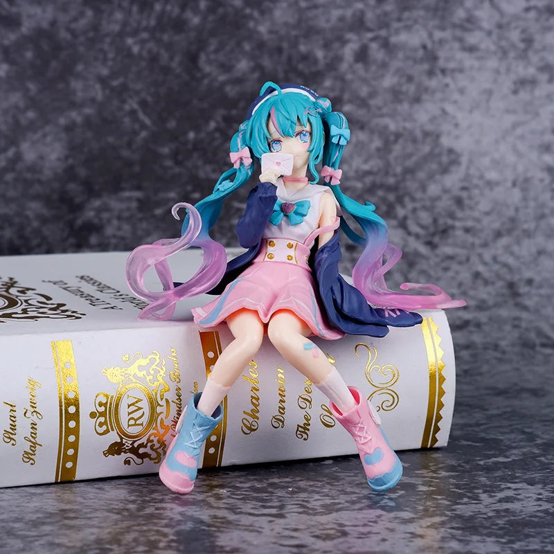 Neue Anime Miku, süße Kawaii, virtuelle Sängerin Miku, Manga-Statue, Figuren, PVC-Actionfigur, 15–25 cm