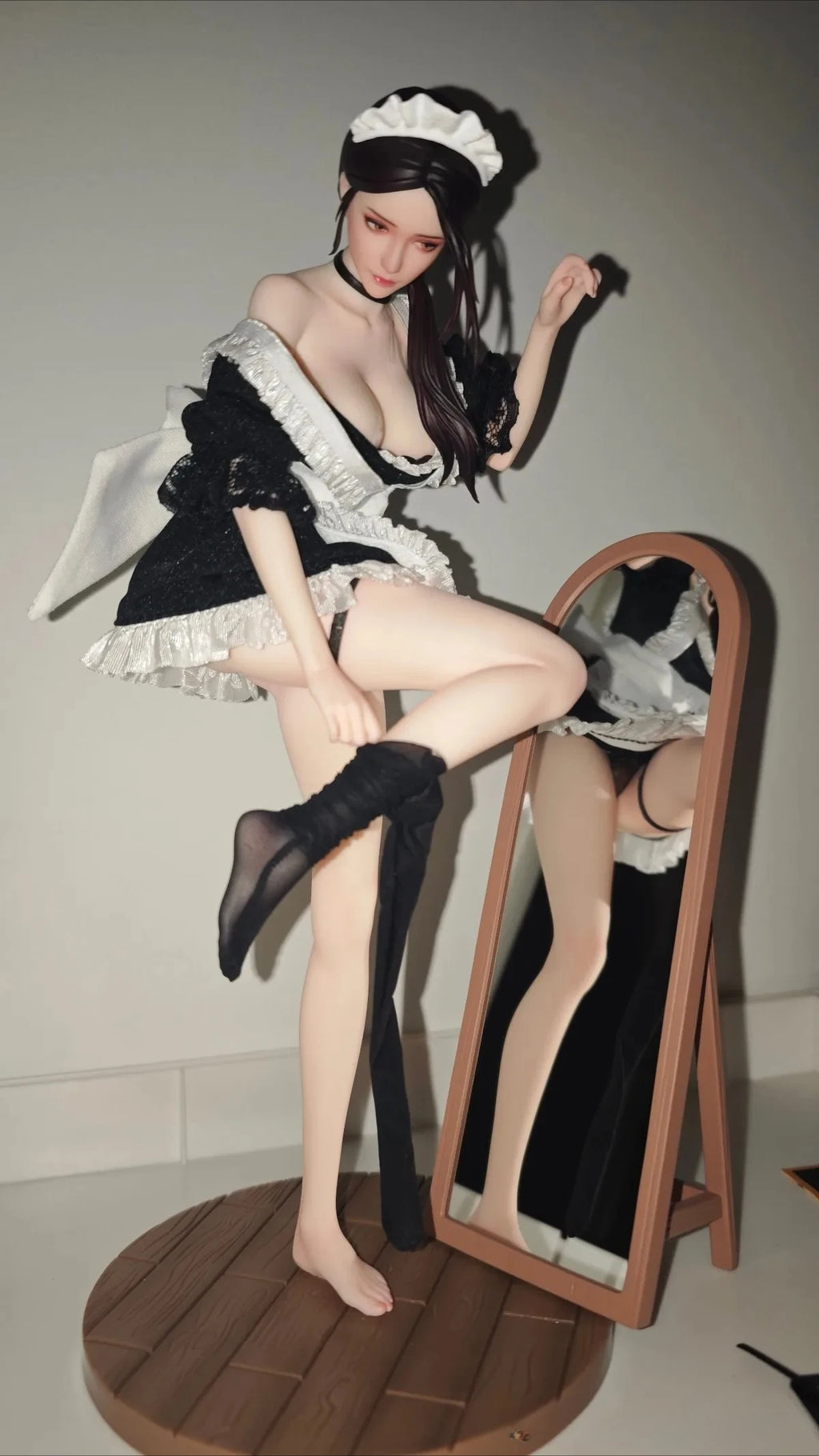 New in Stock Original She Is Real Bearpanda × Lou LL 1/6 Maid Figure Ultra Realistic Beautiful Girl Model Toys Ornament