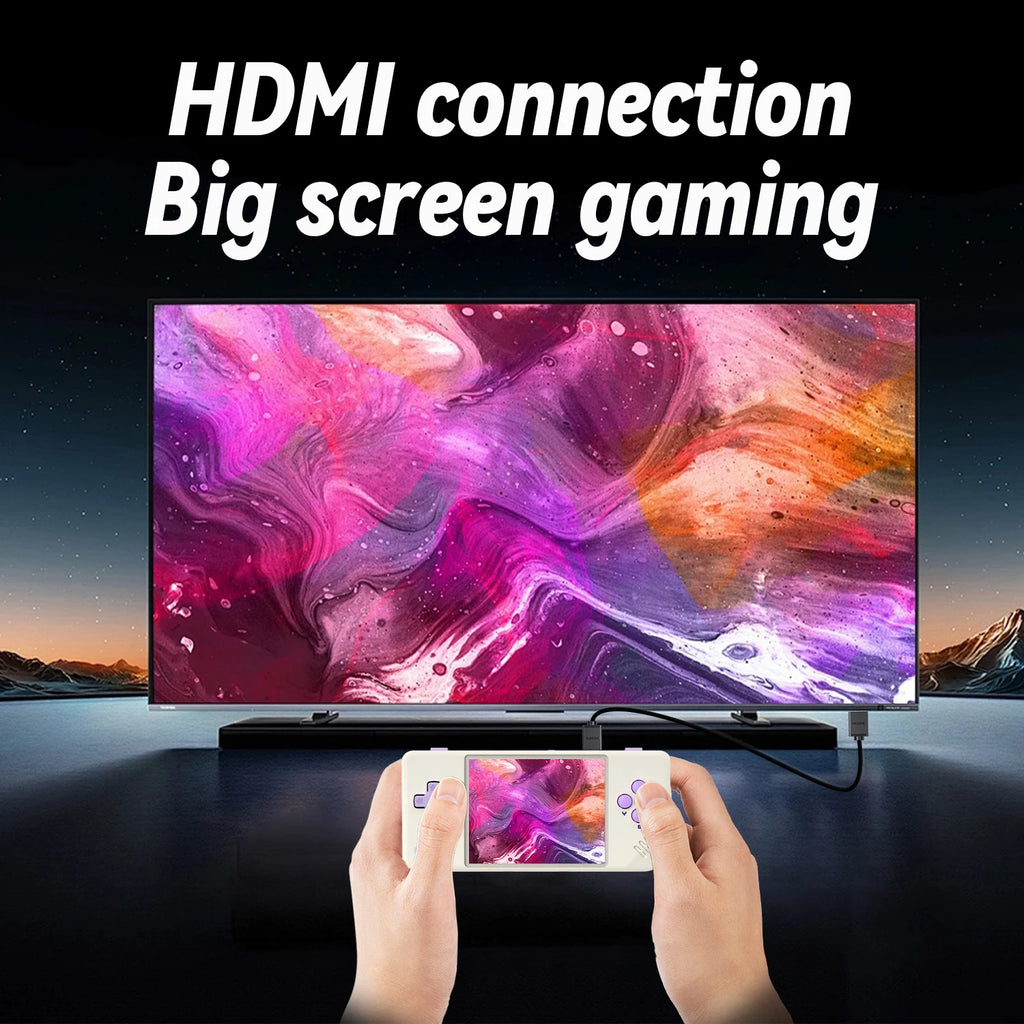 ANBERNIC RG28XX Handheld Game Console 2.83-inch 640*480 IPS Screen Linux System 3100mAh Support TV-HDMI-Output 64G 5000+ Games