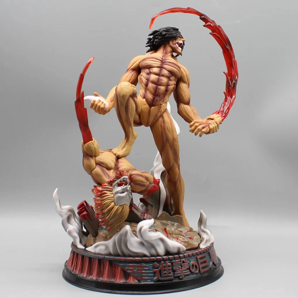 29cm/11.4inch Eren Jaeger Figure Manga Attack On Titan Anime Figures Jaeger Pvc Model Statue Doll Collection Decoration Toy Gift