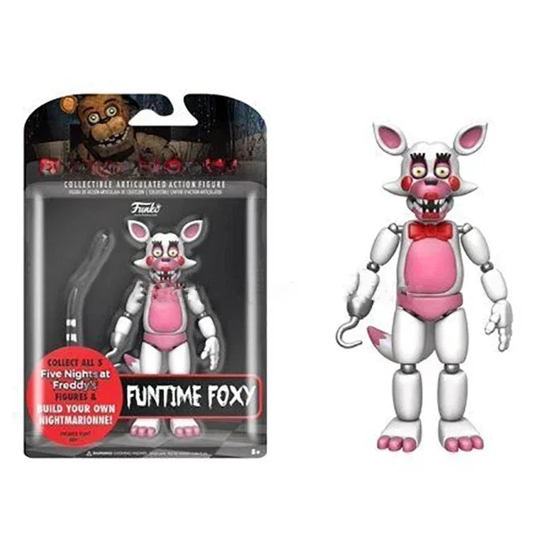 Sundrop FNAF Figures SUN & MOON Joker Freddy Bonnie Foxy Chica Fazbear Bear Action Figure Movable Figurine Dolls Toys