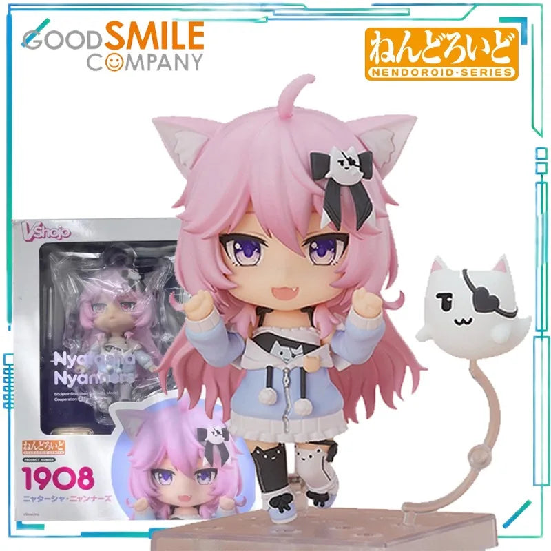 GSC Genuine NENDOROID-SERIES Hololive VShojo 2252 Kson，Nyatasha Nyanners，Ironmouse Finished Product Movable Model  Collection