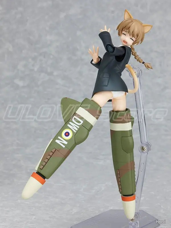 Original Max Factory Figma#106 STRIKE WITCHES Lynette Bishop Action Figures Model Toys Gifts Collection