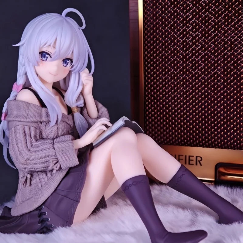 1pc Devil's Journey Sweater Elaine Hand made Cartoon anime Beautiful Girl Chassis Desktop Decoration Model Gift