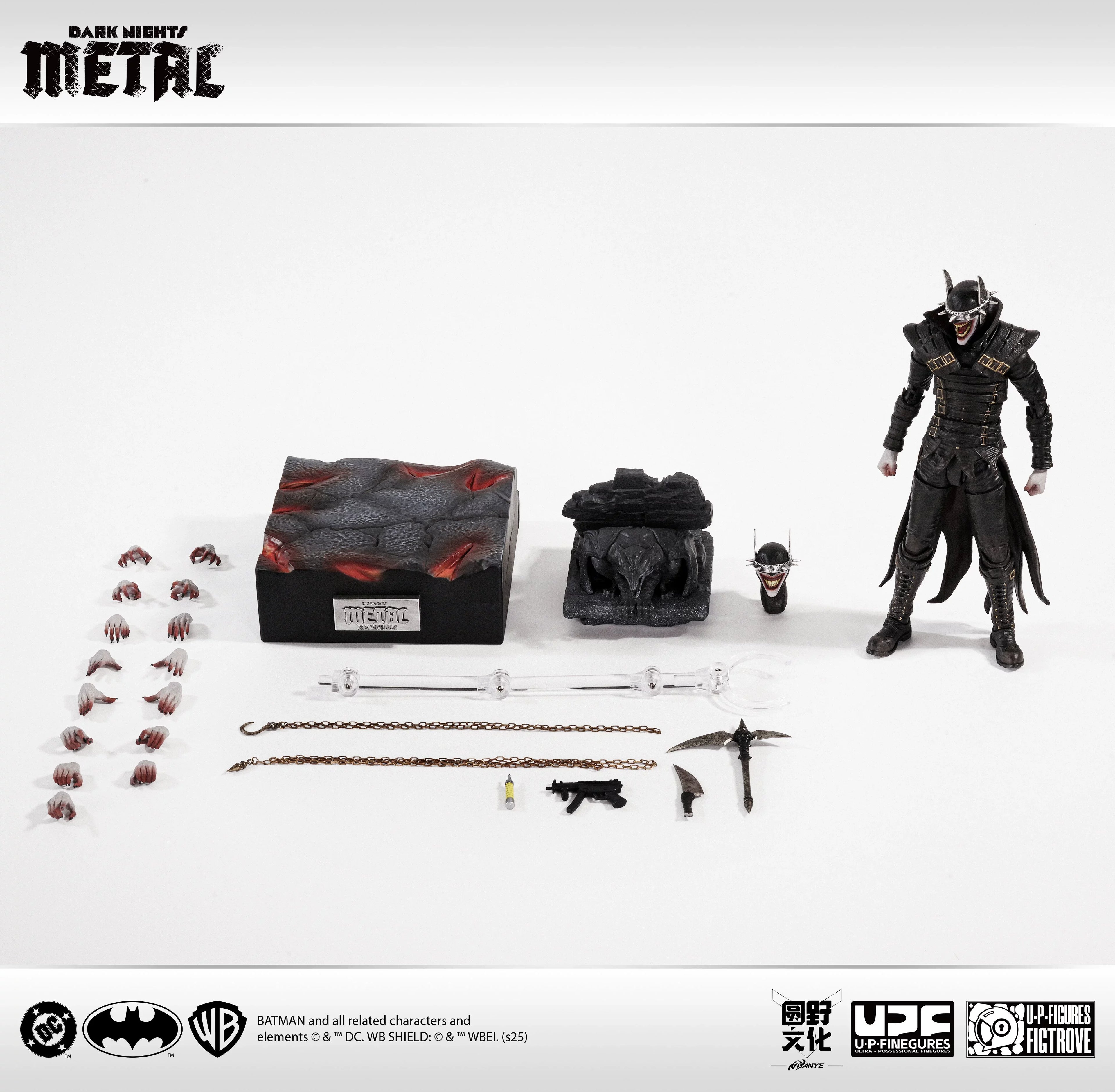 New Original Lpzz Toys U-P-Finegures 1/12 The Batman Who Laughs Dark Knights Dc Custom Anime Action Figure Gifts Collection Toys