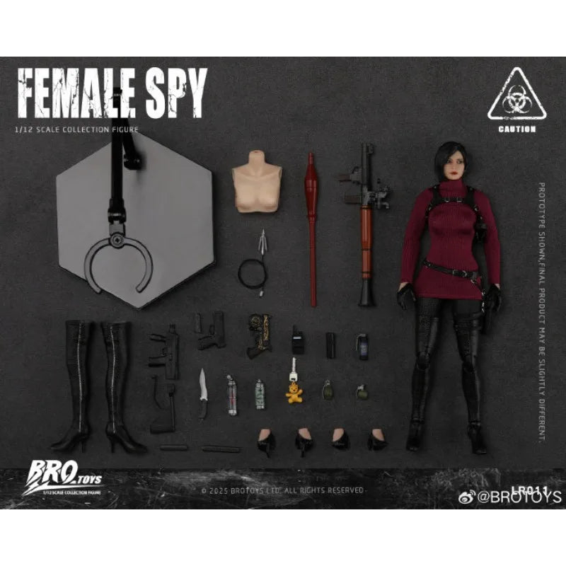 【IN STOCK 】Original BROTOYS 1/12 Female Spy Doll - Aunt Wang - A Very Attractive Figure - Toy Gift Collection