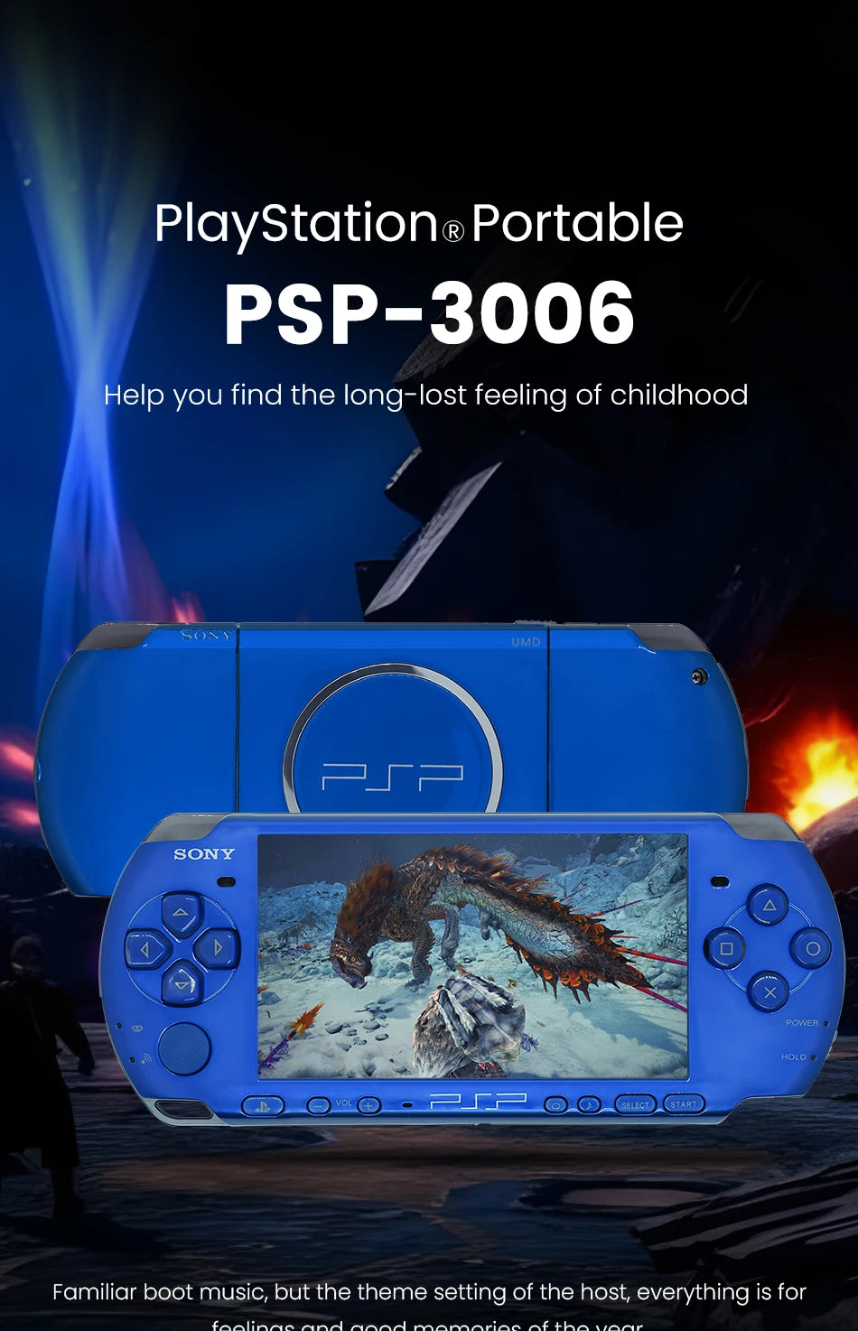Original Sony psp 3000 Handheld Game Console (PSP-3006) psp sony 3000 PlayStation PSP3000 Game Console (Including games)