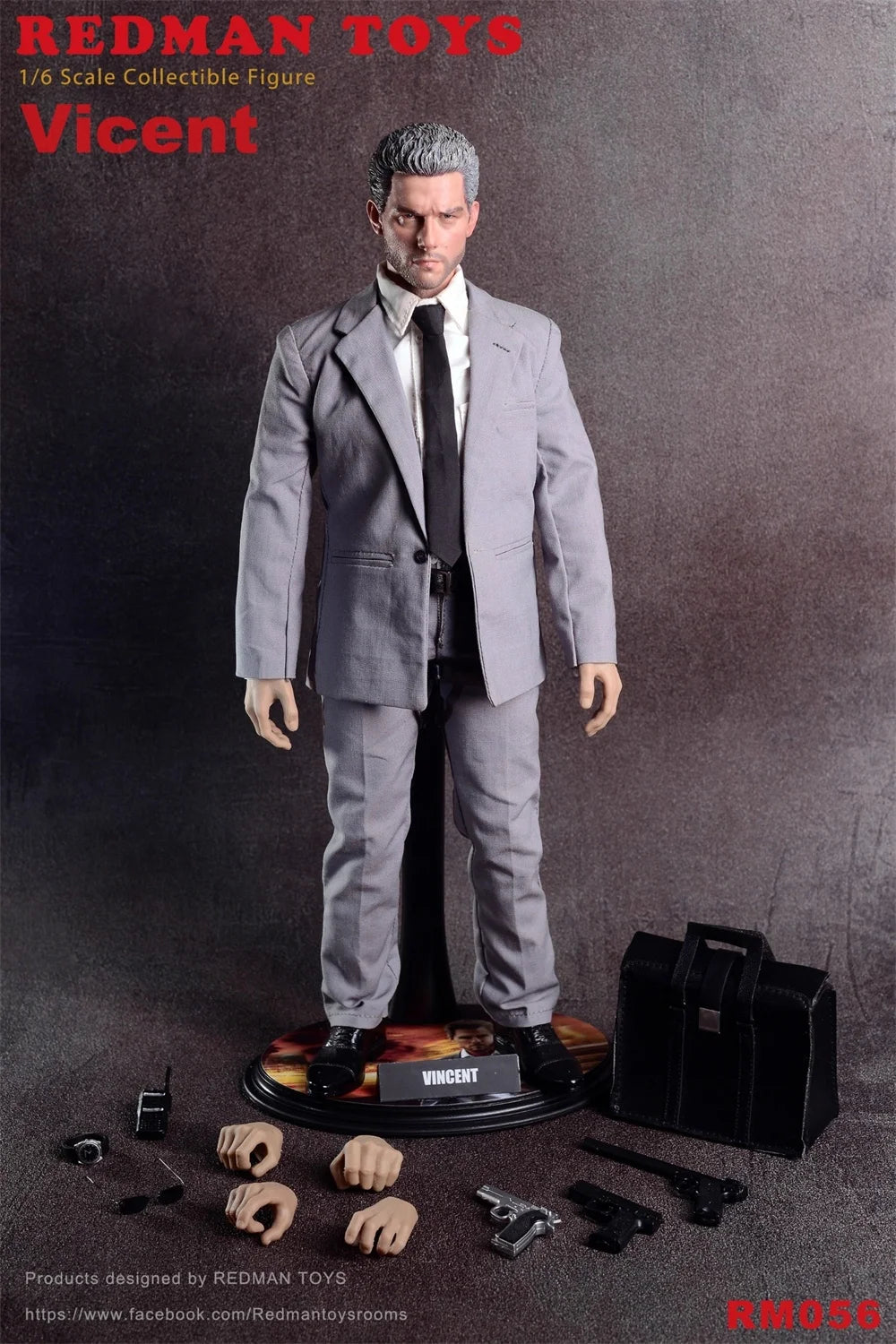 1/6th REDMAN TOYS RM056  Man Tom Cruise Killer Full Set Moveable Action Figure About 12" Doll Gift For Fans Collect