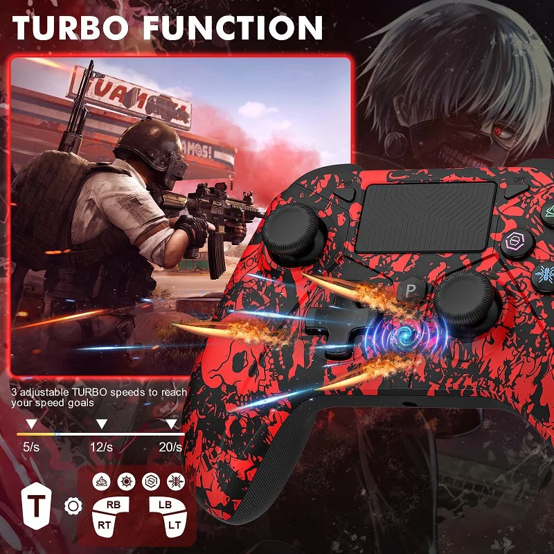 Gamepad For PS5 Console - P5 Wireless Controller, Dual Vibration Hall Effect, With Turbo Touchpad, Gaming Remote Accessories