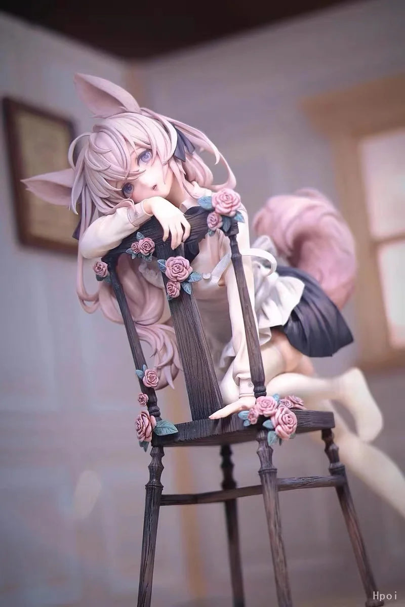 Rabbit Flovah Fertige Sammlerfigur Schöne Mädchenstatue Modell Dekoration Geschenk für Freund oder Freundin