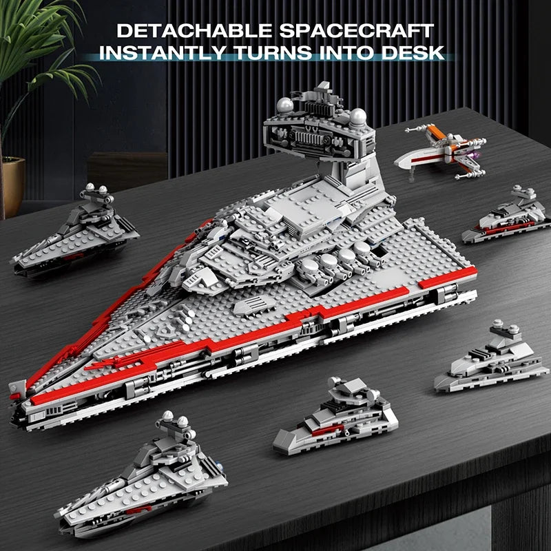 Space War Spacecraft Battle Building Blocks Spaceship 3D Photo Frame Hanging Brick Model Kit Boys Toy Adults Kid Gift 5345PCS