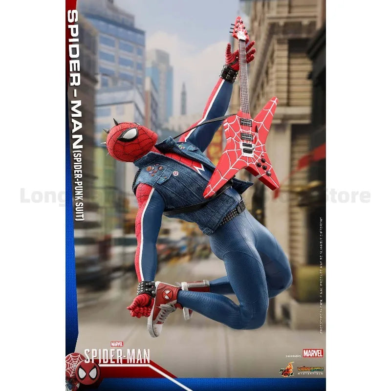 In Stock HT 1/6 VGM32 PS4 Game Version Spider-Man Spider-Man Punk Suit Action Figure Model Gift Collection
