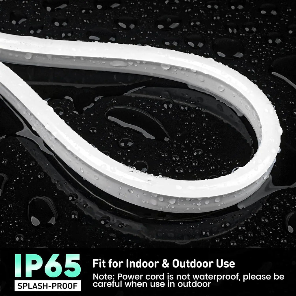 30M/20M/15M/10M RGB LED Neon Lights, Smart App Remote Control, Waterproof Music Sync Color Changing Rope for Bedroom Living Game