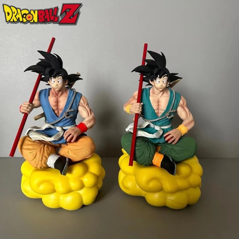 Dragon Ball Z Anime Figure Son Goku with Somersault Cloud Action Figures Detachable Gk Statue Collection Model Dolls Kids Toys