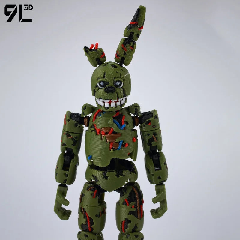 9L3D Printed FNAF Freddy Fazbear's Pizza Springtrap Toys Action Figures Anime Model Lucky13 Dummy13 Titan13 Ornaments Gifts