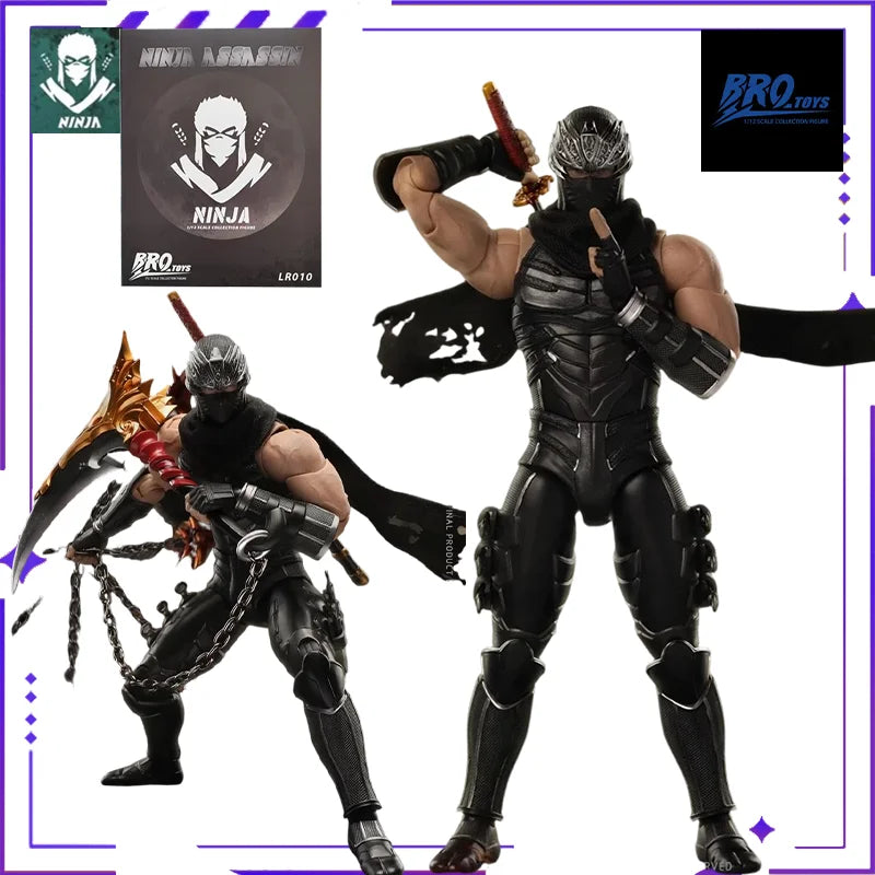 BROTOYS Original 1/12 LR010 Ninja Assassin Hayabusa Ninja Dragon Sword Legend 6-inch Japanese Action Game Movable Doll Model Toy