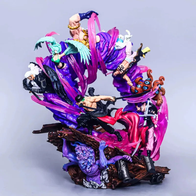 Hot One Piece Anime Figures Zoro Gk Figurine Onigashima King Of Hell Action Figure Pvc Statue Model Decoration Gift Toys