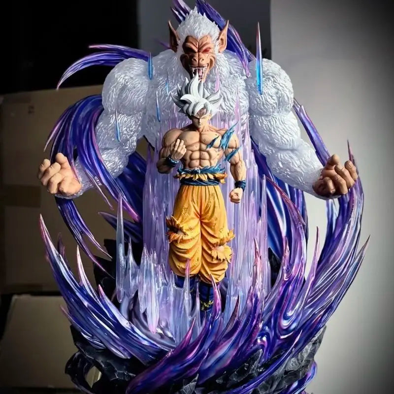 31cm Dragon Ball Great Ape King Son Goku Ultra Huge And Domineering Action Figurine Statue Model Game Combat Posture Ornament