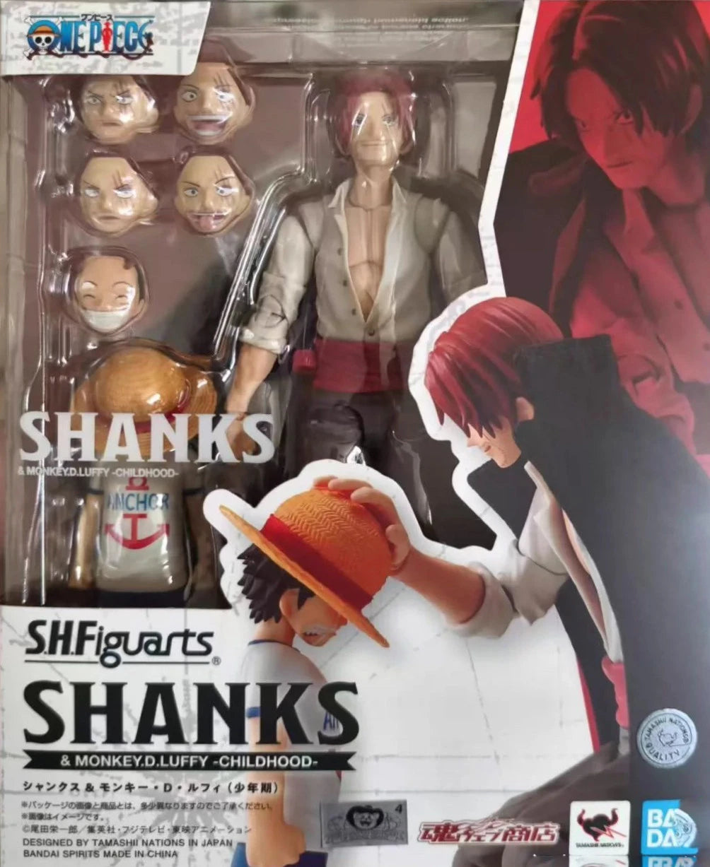 Bandai Shf One Piece Monkey D Luffy Action Figures Articulated Collectible Gear 5 Anime Statue For Anime Fans Collectors Display