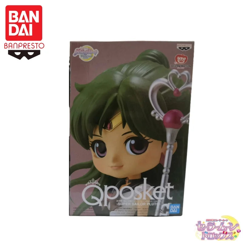 Auf Lager Bandai Banpresto Original Sailor Moon Meiou Setsuna Qposket Actionfigur Modellpuppe Brandneue verpackte Anime-Charaktere