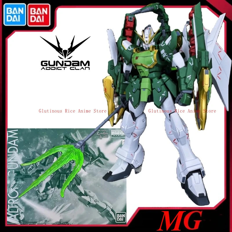 In stock Bandai Gundam Model Kit for Boys Anime Figures PB MG 1/100 Altron EW Crossbone Mobile Imbibe Gunpla Action Figure Toys
