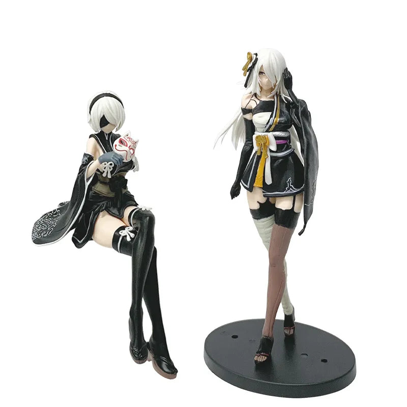Game NieR YoRHa 2B A2 kimono Action Figure Toys