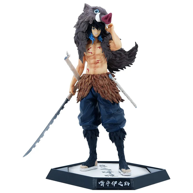 30CM Anime Demon Slayer Hashibira Inosuke Standing posture Action Figu ...