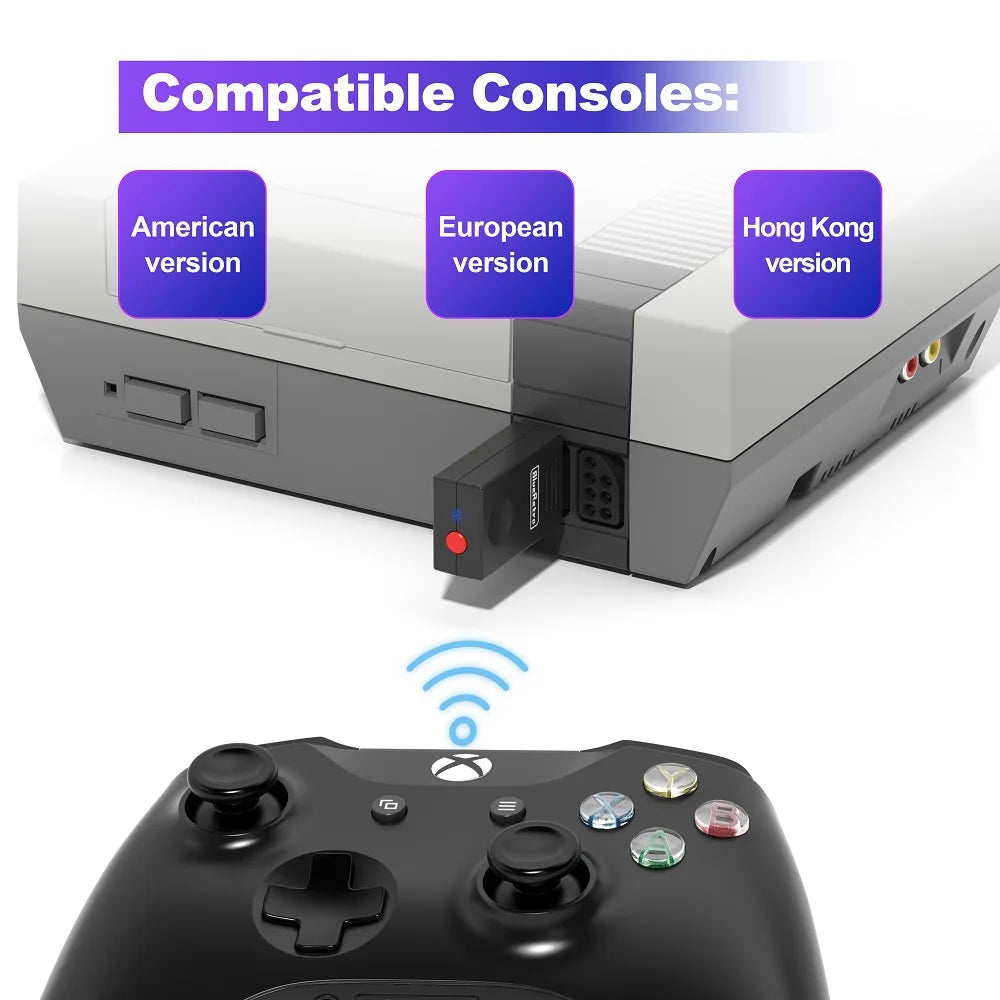 RetroScaler Blueretro Wireless Controller Adapter for NES Game Console to PS3 PS4 8Bitdo Ipega9076 Switch Joycon Controllers