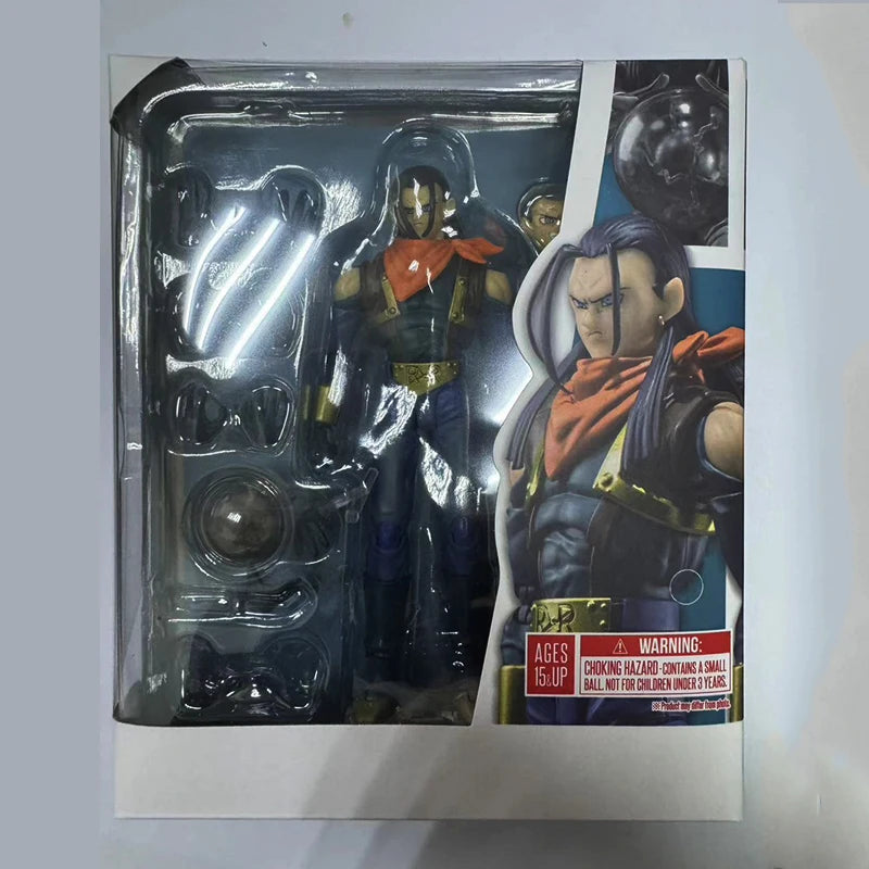SHF Dragon Ball GT Super Android 17 Екшън фигурки 16см Аниме Модел Статуя Колекция Декорация Играчки Орнаменти Кукла Подарък